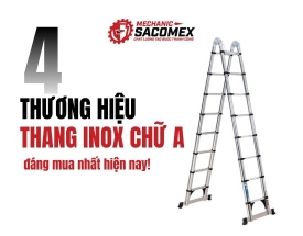 4 thương hiệu thang inox chữ A đáng mua nhất hiện nay