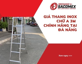 Giá thang inox chữ A 3m đa năng, bảo hành chính hãng tại Đà Nẵng