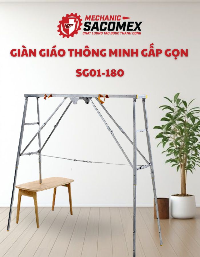 Giới thiệu giàn giáo thông minh gấp gọn SG01-180