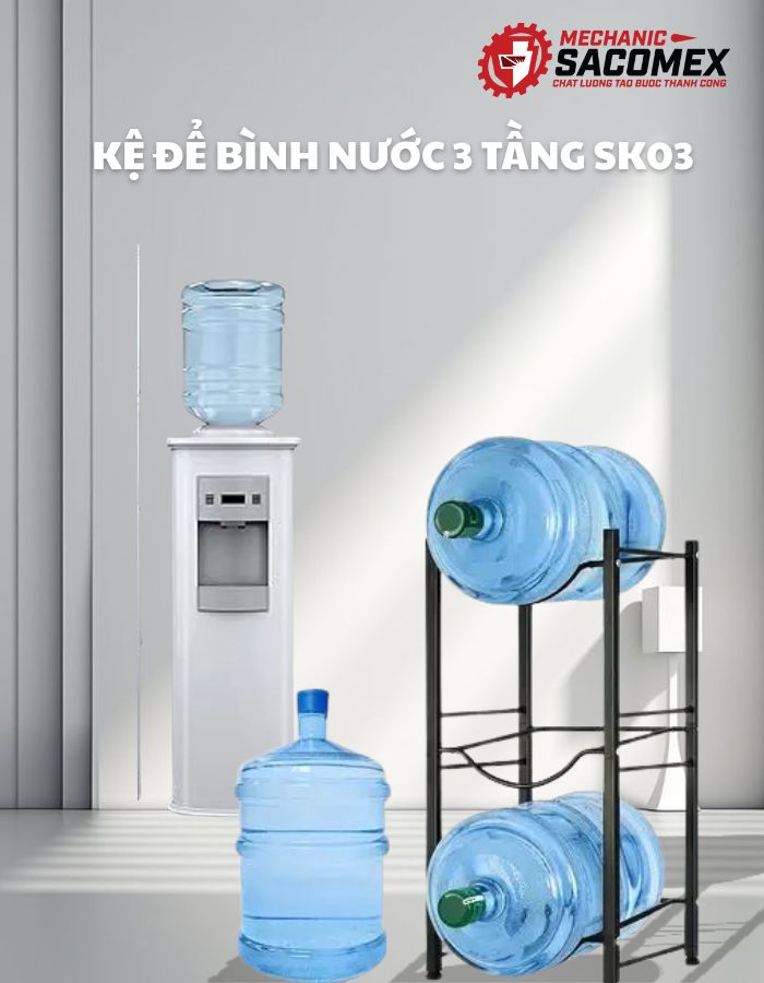Giới thiệu kệ để bình nước 3 tầng SK03