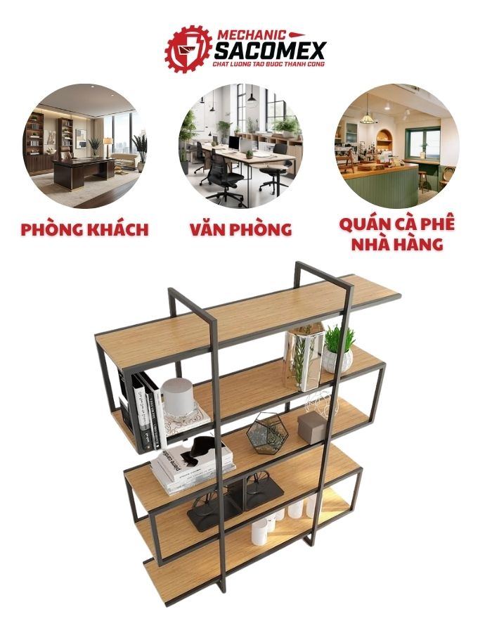  Ứng dụng thực tế của kệ trưng bày STB02