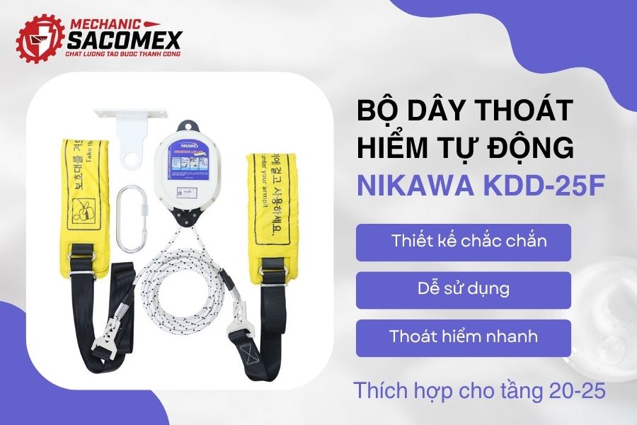 Hình ảnh về bộ dây thoát hiểm tự động Nikawa KDD-25F