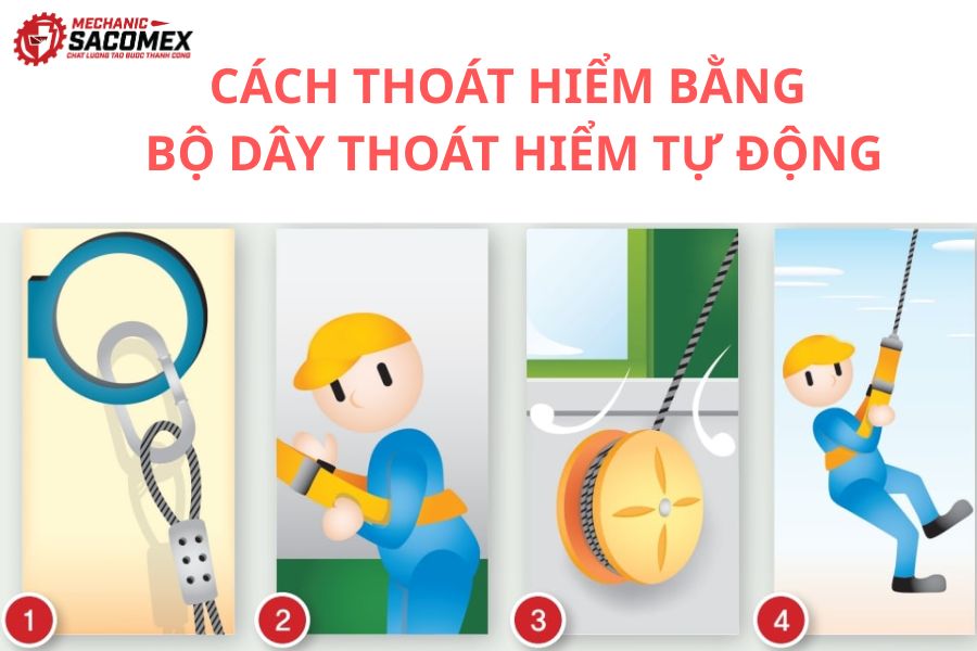 Gợi ý sử dụng Bộ dây thoát hiểm tự động Nikawa KDD-7F hiệu quả