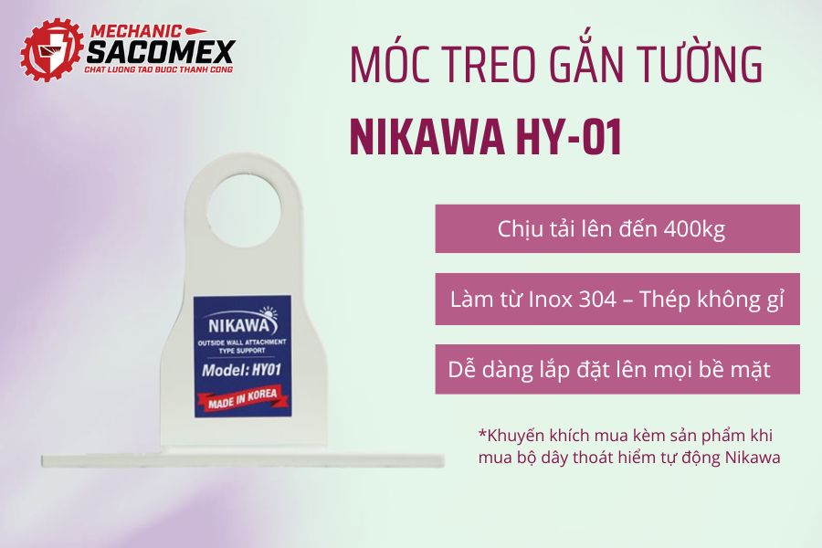 Hình ảnh về móc treo gắn tường Nikawa HY-01