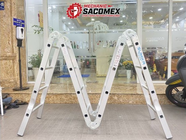 Thang nhôm gấp đa năng 4 đoạn Sumika SK604