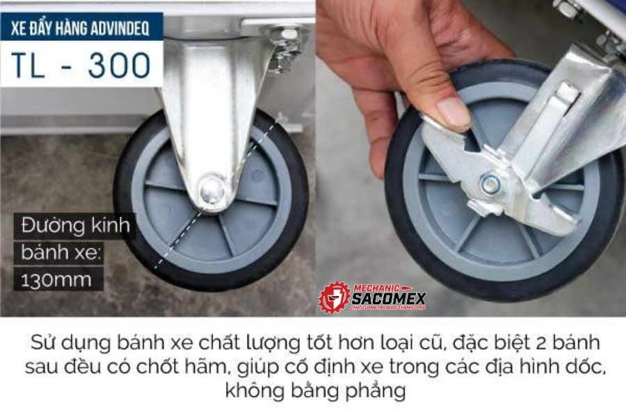 Điểm nổi bật của xe đẩy hàng 4 bánh Advindeq TL-300-2