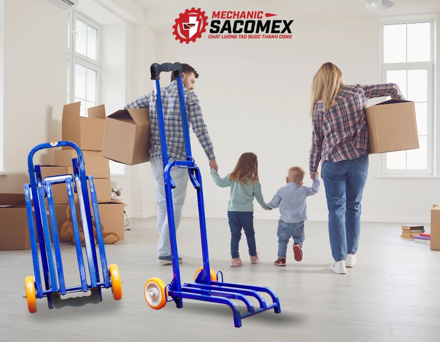 Giới thiệu xe đẩy hàng 2 bánh mini rút gọn 2MN